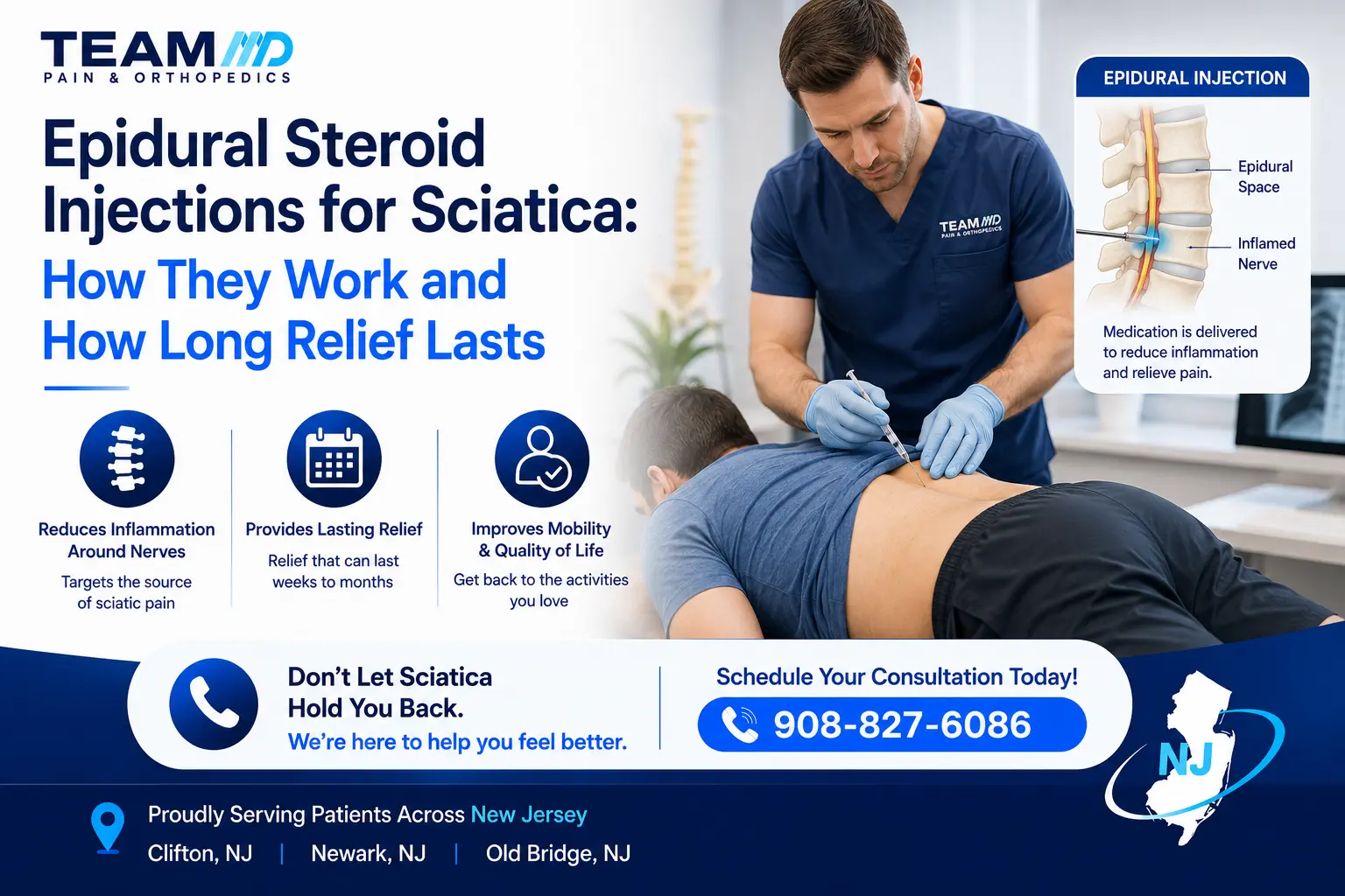 Epidural Steroid Injections for Sciatica in NJ